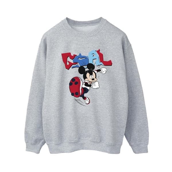 Disney Dam/Tjej Musse Pigg Mål Striker Pose Sweatshirt