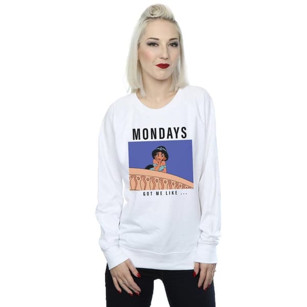Disney Princess Dam/Tjej Jasmine Mondays Got Me Like Sweatshirt