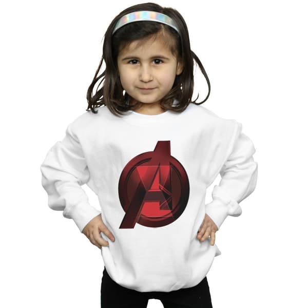 Marvel Black Widow Movie Avengers Logo Sweatshirt för flickor