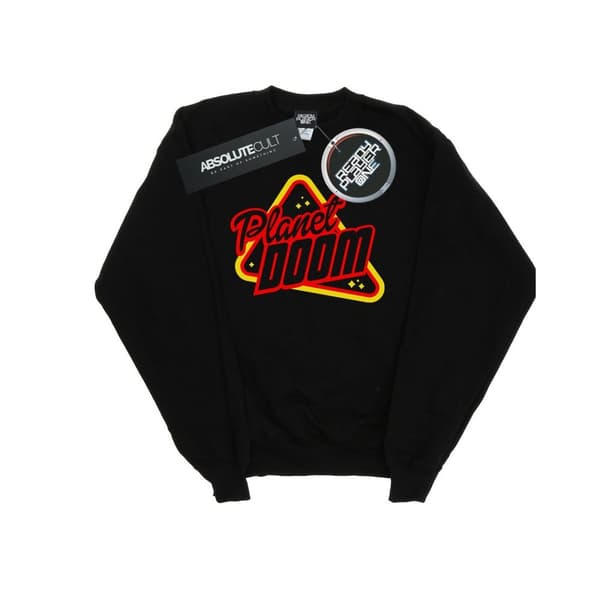 Ready Player One Boys Planet Doom Logo Sweatshirt