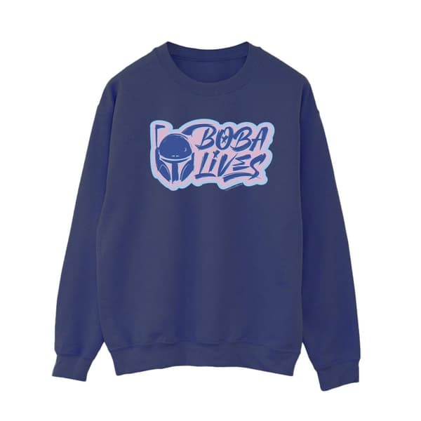 Star Wars Womens/Ladies The Book Of Boba Fett Lives Pocket Sweatshirt