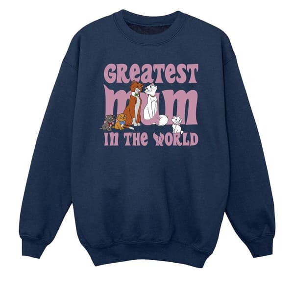 Disney Girls The Aristocats Greatest Mum Sweatshirt