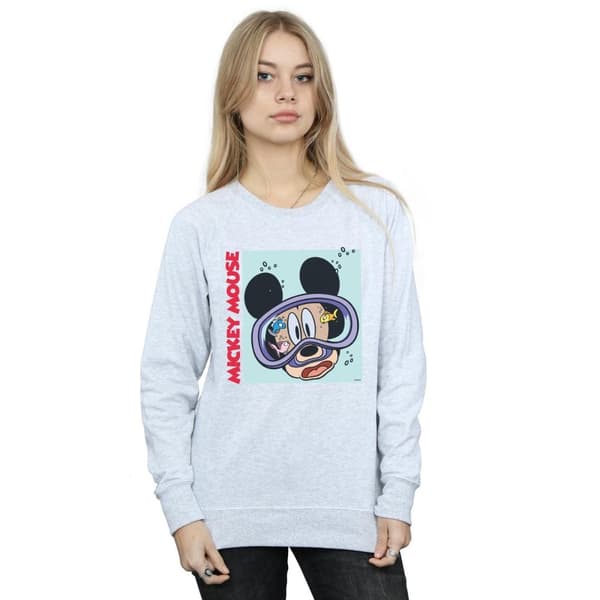 Disney Dam/Tjej Musse Pigg Under Vatten Sweatshirt