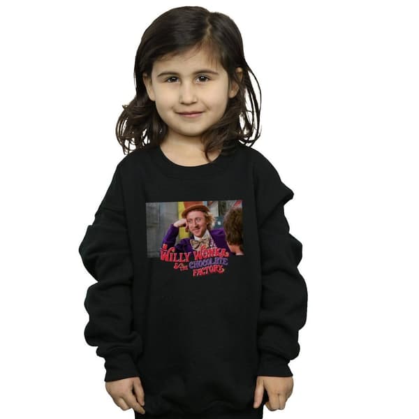 Willy Wonka And The Chocolate Factory Condescending Wonka Sweatshirt för flickor