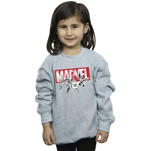 Marvel Sweatshirt med hjältegrupp från serietidningar