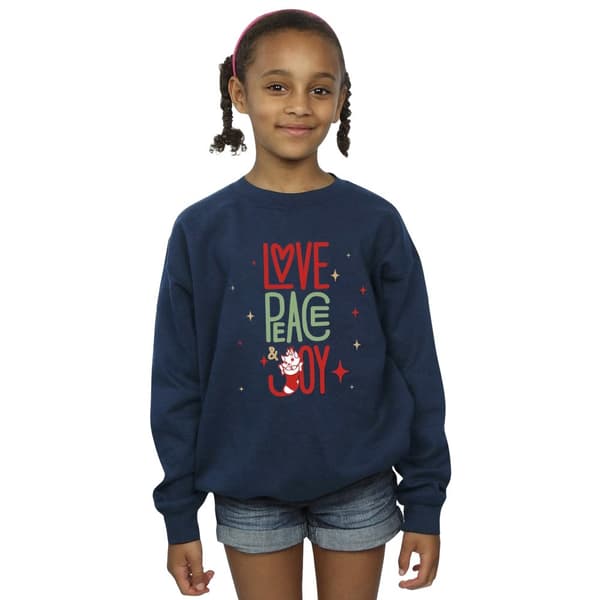 Disney Girls The Aristocats Marie Love Peace Joy Sweatshirt