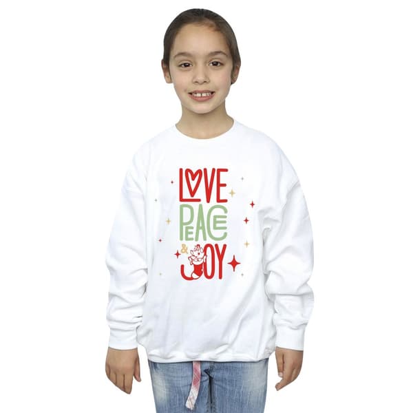 Disney Girls The Aristocats Marie Love Peace Joy Sweatshirt