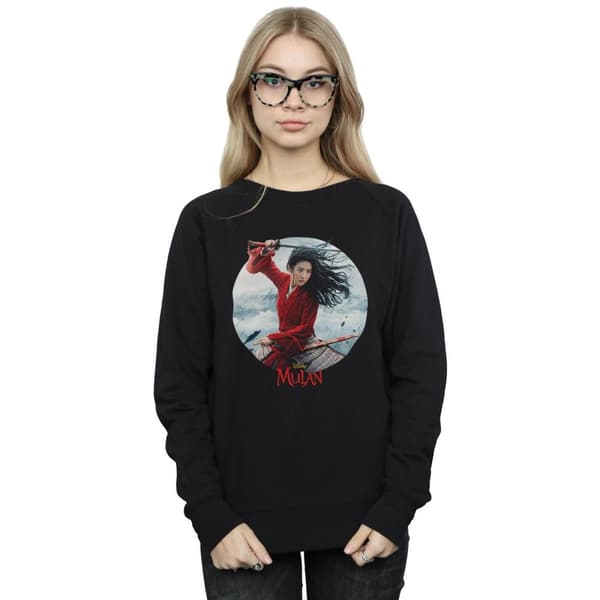 Disney Womens/Ladies Mulan Movie Sword Poster Sweatshirt