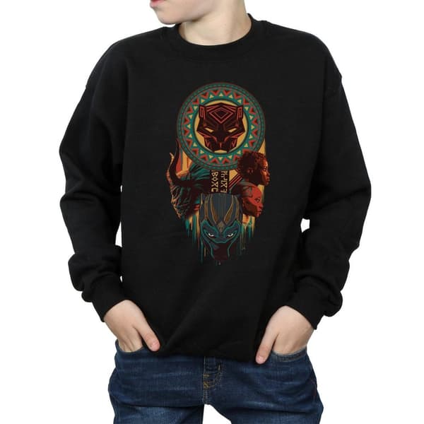 Marvel Boys Black Panther Totem Sweatshirt
