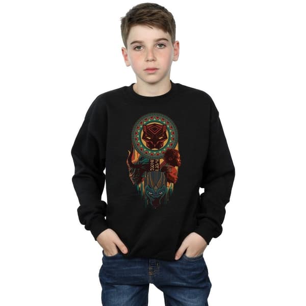 Marvel Boys Black Panther Totem Sweatshirt