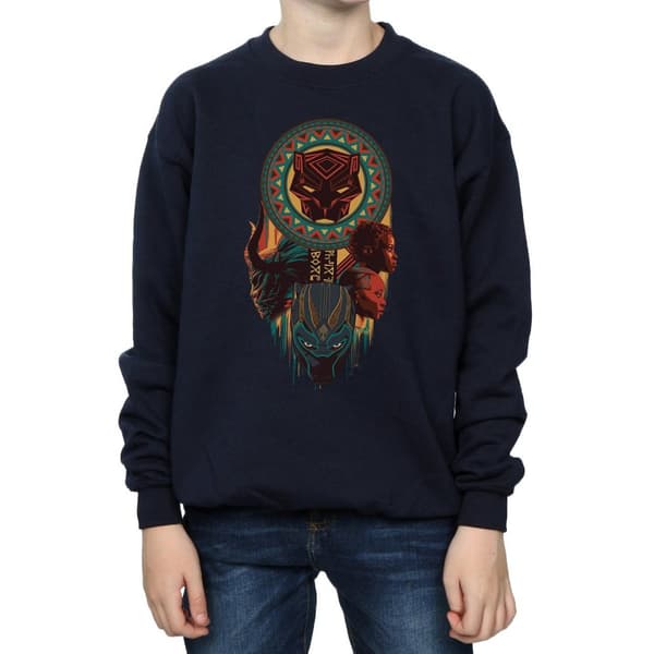 Marvel Boys Black Panther Totem Sweatshirt