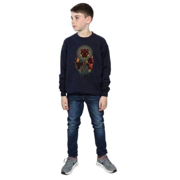 Marvel Boys Black Panther Totem Sweatshirt