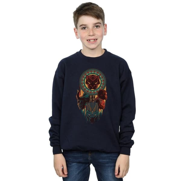 Marvel Boys Black Panther Totem Sweatshirt