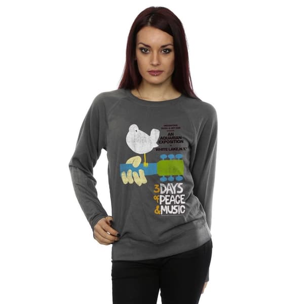 Woodstock Festival Poster - Sweatshirt för kvinnor/damer