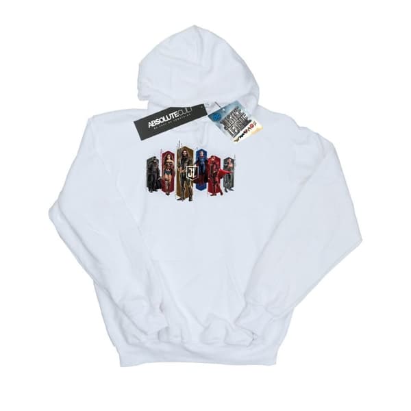 DC Comics Womens/Ladies Justice League Movie Team Hexagons Hoodie