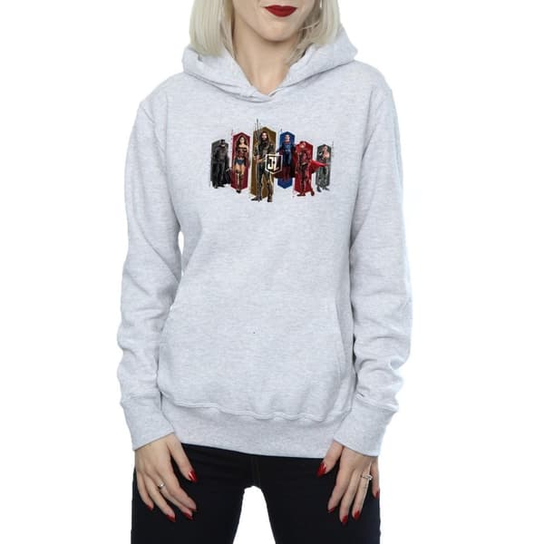 DC Comics Dam/Lady Justice League Movie Team Hexagons Hoodie