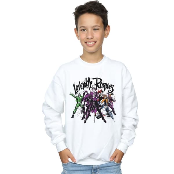 DC Comics Boys Batman Loveable Rogues Sweatshirt