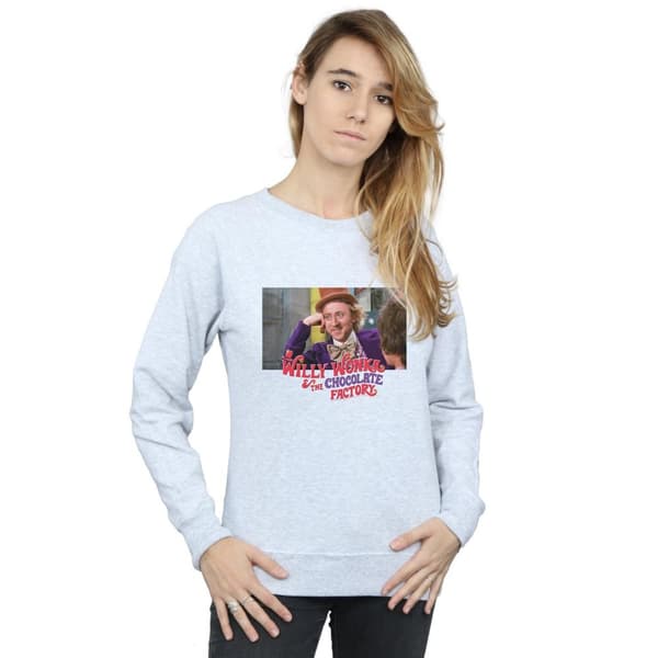 Willy Wonka And The Chocolate Factory Sweatshirt - Condescending Wonka för kvinnor/damer