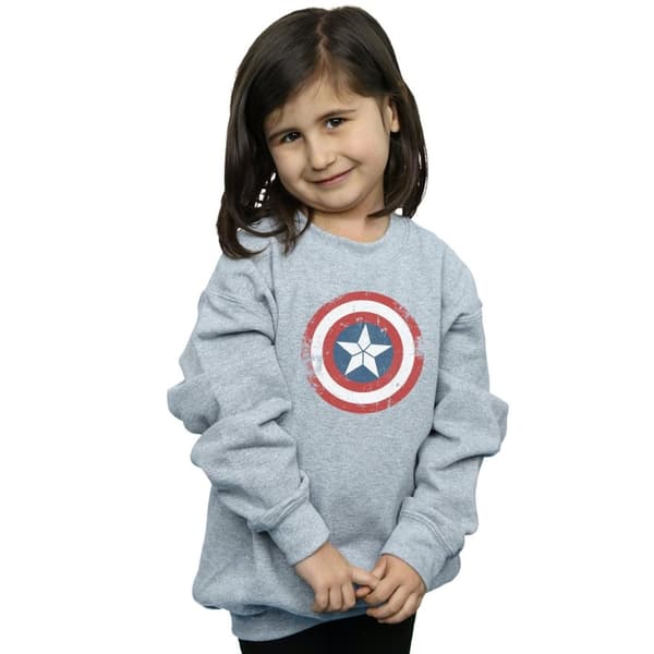 Marvel Sweatshirt med sköld och tryck från Captain America Civil War för flickor