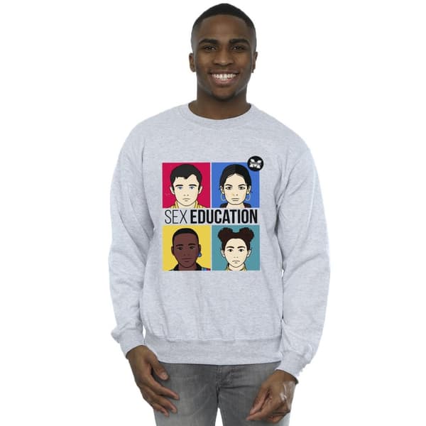 Netflix Mens Sex Education Teen Illustrated Sweatshirt