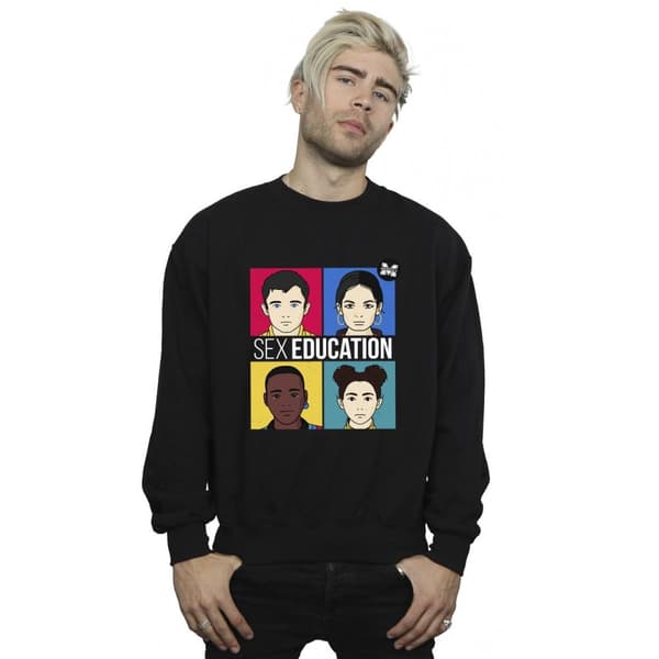 Netflix Mens Sex Education Teen Illustrated Sweatshirt