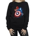 Miniatyrbild 3 av 5: Marvel Sweatshirt - Captain America Civil War Painted Vs Iron Man för damer/kvinnor