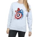 Miniatyrbild 3 av 5: Marvel Sweatshirt - Captain America Civil War Painted Vs Iron Man för damer/kvinnor