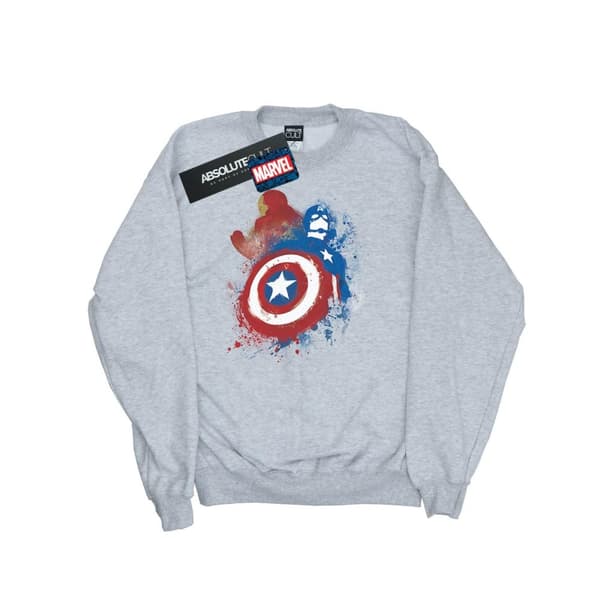 Marvel Sweatshirt - Captain America Civil War Painted Vs Iron Man för damer/kvinnor