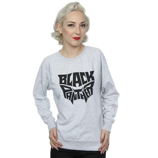 Marvel Sweatshirt med emblem och ord från Svarta Pantrarna - dam/dam