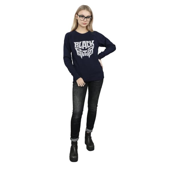 Marvel Sweatshirt med emblem och ord från Svarta Pantrarna - dam/dam