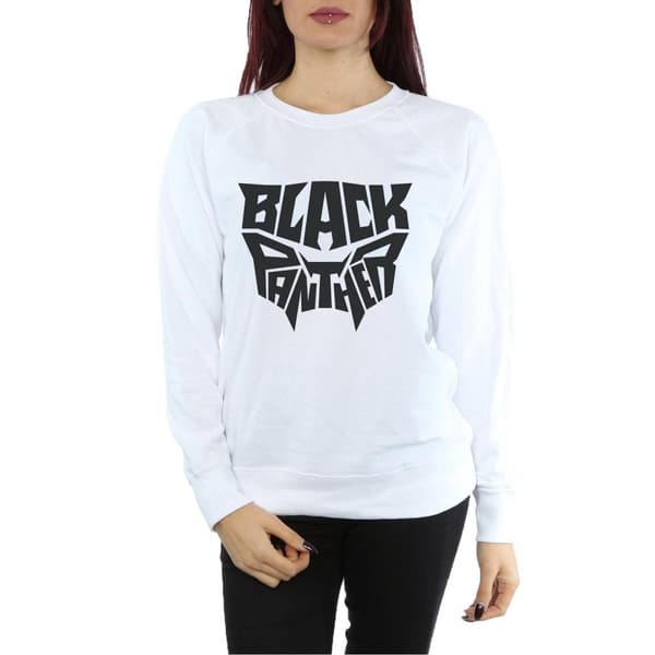 Marvel Sweatshirt med emblem och ord från Svarta Pantrarna - dam/dam