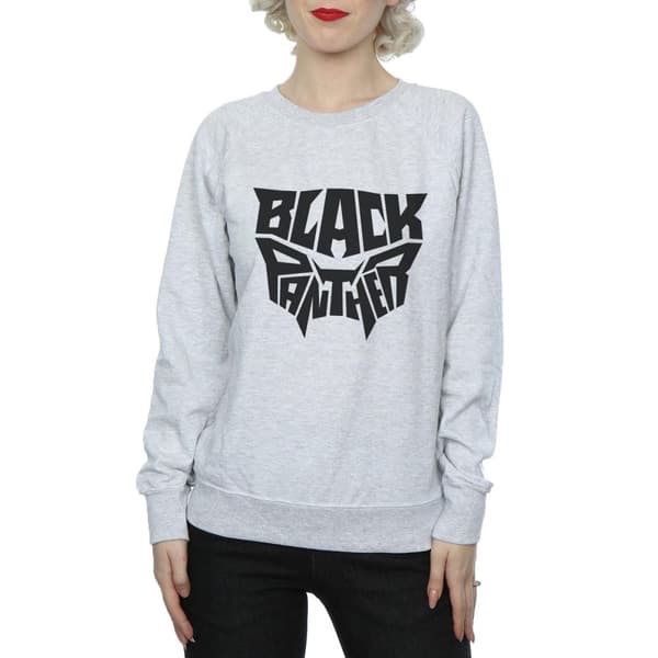 Marvel Sweatshirt med emblem och ord från Svarta Pantrarna - dam/dam