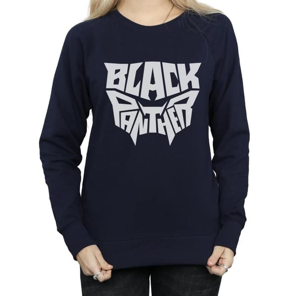 Marvel Sweatshirt med emblem och ord från Svarta Pantrarna - dam/dam
