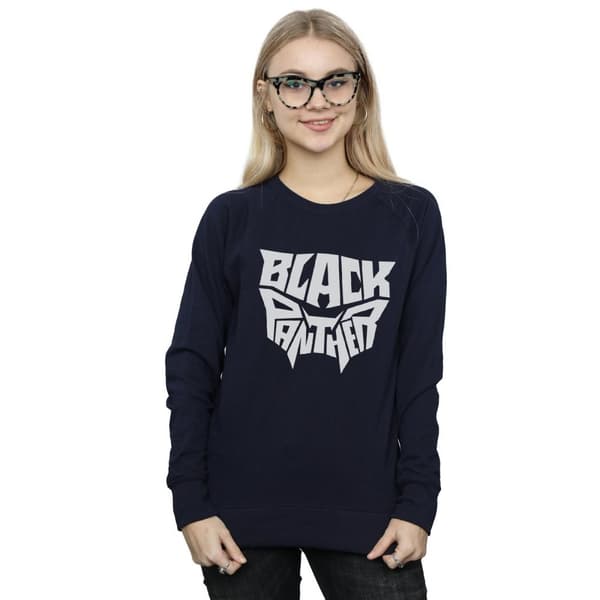 Marvel Sweatshirt med emblem och ord från Svarta Pantrarna - dam/dam