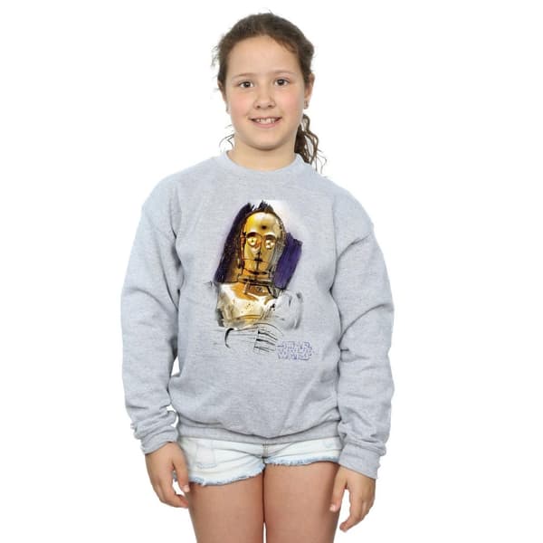 Star Wars Sweatshirt med borstad C-3PO från De sista jediriddarna