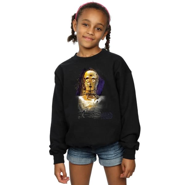 Star Wars Sweatshirt med borstad C-3PO från De sista jediriddarna
