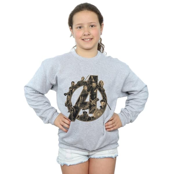 Marvel Girls Avengers Infinity War Marvel Logo Sweatshirt