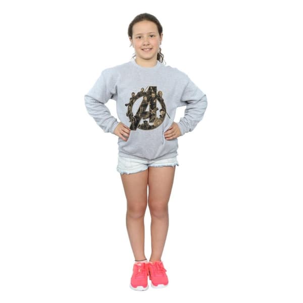 Marvel Girls Avengers Infinity War Marvel Logo Sweatshirt