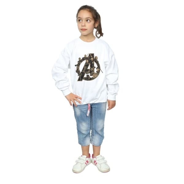 Marvel Girls Avengers Infinity War Marvel Logo Sweatshirt