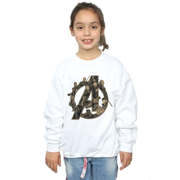 Marvel Girls Avengers Infinity War Marvel Logo Sweatshirt