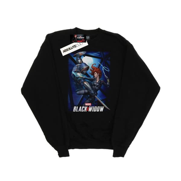 Marvel Black Widow Movie Bridge Battle-tröja för flickor Black 5-6 Years