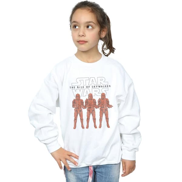 Star Wars Girls The Rise Of Skywalker Stormtrooper Colour Line Up Sweatshirt