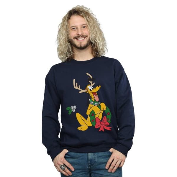 Disney Sweatshirt med julren Pluto för herrar