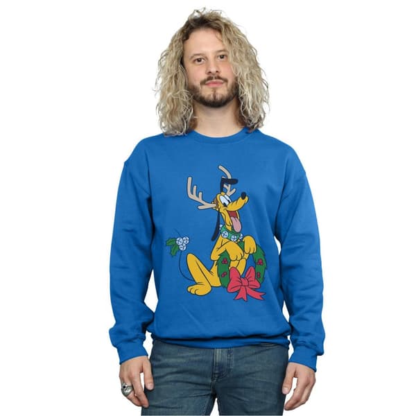 Disney Sweatshirt med julren Pluto för herrar