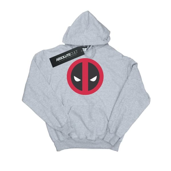 Marvel Mens Deadpool Large Clean Logo Hoodie
