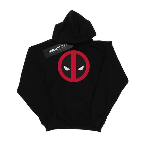 Marvel Mens Deadpool Large Clean Logo Hoodie