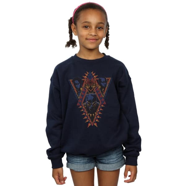Marvel Girls Black Panther Tribal Heads Sweatshirt