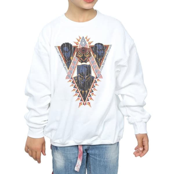 Marvel Girls Black Panther Tribal Heads Sweatshirt