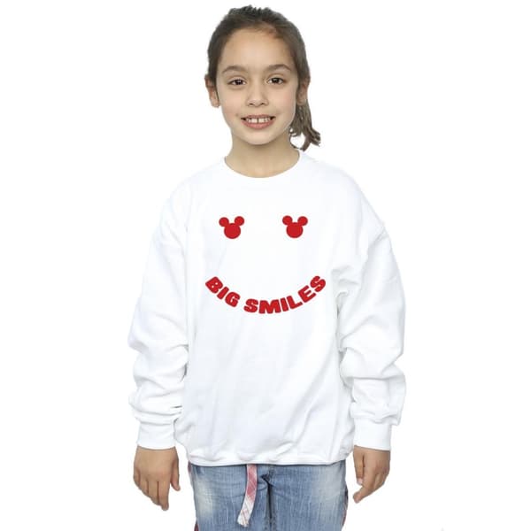 Disney Girls Mickey Mouse Big Smile Sweatshirt