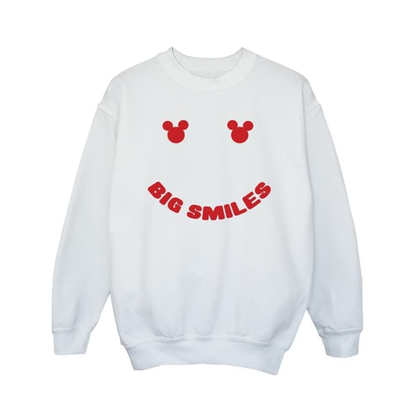 Disney Girls Mickey Mouse Big Smile Sweatshirt